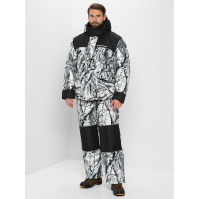Костюм зимний Альтаир цвет Белый лес (ветки) ткань Alova (Размер: 44-46, Рост: 170)