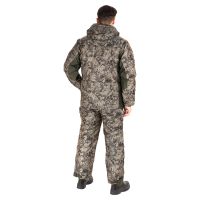 Костюм зимний Амур цвет Графика Листва (антрацит) ткань Taslan Dobby (Размер: 48-50, Рост: 176)