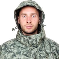 Костюм зимний Амур цвет Графика Листва (антрацит) ткань Taslan Dobby (Размер: 48-50, Рост: 176)