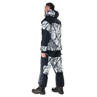 Костюм зимний Ангара цвет Белый Лес (ветки) ткань Alova (Размер: 52-54, Рост: 182)
