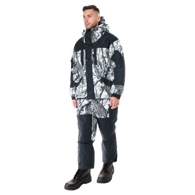 Костюм зимний Ангара цвет Белый Лес (ветки) ткань Alova (Размер: 56-58, Рост: 182)