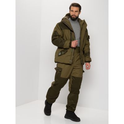 Костюм зимний Ангара цвет Хаки ткань Палатка/Грета (Размер: 48-50, Рост: 176)