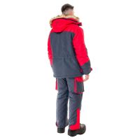 Костюм зимний Печора цвет Серый/Красный ткань Оксланд (Размер: 44-46, Рост: 170)