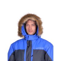 Костюм зимний Печора цвет Серый/Синий ткань Оксланд (Размер: 48-50, Рост: 176)