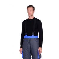 Костюм зимний Печора цвет Серый/Синий ткань Оксланд (Размер: 52-54, Рост: 182)