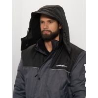 Костюм зимний Полюс цвет Серый/Черный ткань Cell (Размер: 48-50, Рост: 170-176)