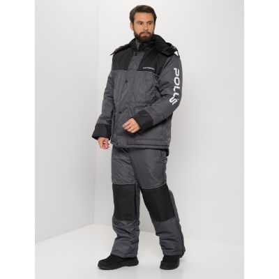 Костюм зимний Полюс цвет Серый/Черный ткань Cell (Размер: 48-50, Рост: 170-176)