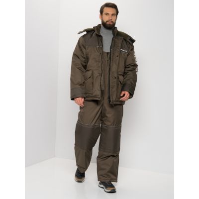 Костюм зимний Полюс цвет Хаки ткань Cell (Размер: 48-50, Рост: 170-176)