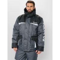 Костюм зимний ПолюсV-2 цвет Серый/Черный ткань Cell (Размер: 48-50, Рост: 170-176)