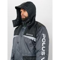 Костюм зимний ПолюсV-2 цвет Серый/Черный ткань Cell (Размер: 48-50, Рост: 170-176)