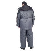 Костюм зимний Полюс LUX цвет Серый/Черный ткань Cell (Размер: 48-50, Рост: 170-176)