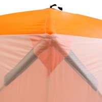Палатка зимняя куб СЛЕДОПЫТ 2,1 х2,1 м, Oxford 210D PU 1000, 4-местная ,цв. бело-оранж.