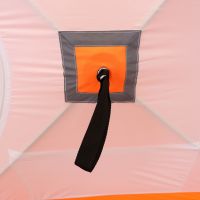 Палатка зимняя куб СЛЕДОПЫТ 2,1 х2,1 м, Oxford 210D PU 1000, 4-местная ,цв. бело-оранж.