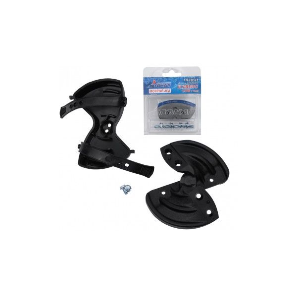 Голова режущая ледобура ICEBERG-130(R) V2.0/V3.0 (правое вращение) в сборе (радиусные ножи+футляр)