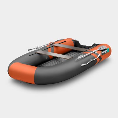 Моторная лодка GLADIATOR E300SL оранжево-темносерый СПБ