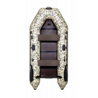 Моторная лодка АКВА 2800 Слань-книжка киль Камуфляж пиксель зеленый
