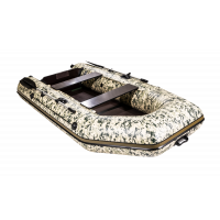 Моторная лодка АКВА 2900 Слань-книжка киль Камуфляж пиксель зеленый