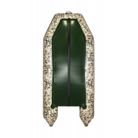 Моторная лодка АКВА 3200 Слань-книжка киль Камуфляж пиксель зеленый