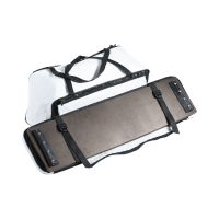 Комплект мягких накладок на сиденье с сумкой 101*25 см черно-белые Oxford 420