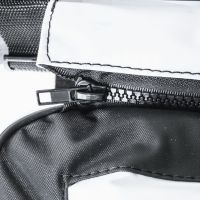 Комплект мягких накладок на сиденье с сумкой 101*25 см черно-белые Oxford 420