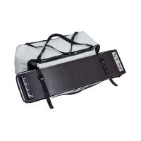 Комплект мягких накладок на сиденье с сумкой 101*25 см черно-белые ПВХ 600 г/м