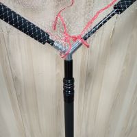 Подсачек фидерный MIFINE CU600 круглый, ручка телескоп карбон 3м., белая леска