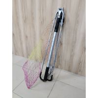 Подсачек MIFINE 51011-3 треугольной формы, складной, металл. фурнитура, цветная леска 70х170см