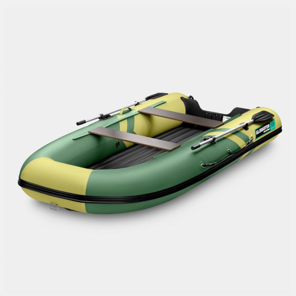 Надувная лодка GLADIATOR E300S зелено-оливковый