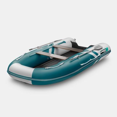 Надувная лодка GLADIATOR E350S морской зеленый-белый