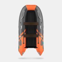 Надувная лодка GLADIATOR E350S оранжево-темносерая