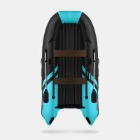 Надувная лодка GLADIATOR E350S черно-бирюзовый