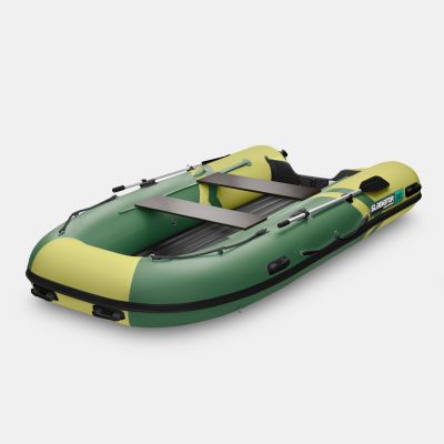 Надувная лодка GLADIATOR E380S зелено-оливковый