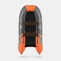 Надувная лодка GLADIATOR E380S оранжево-темносерая