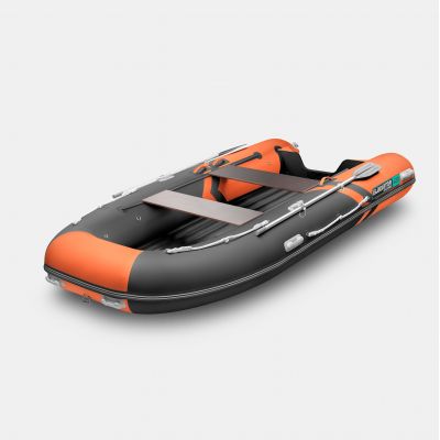 Надувная лодка GLADIATOR E420S оранжево-темносерая