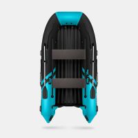 Надувная лодка GLADIATOR E420S черно-бирюзовый