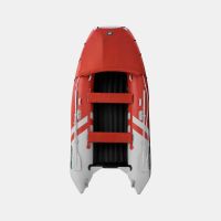 Надувная лодка GLADIATOR E350PRO красно-белый