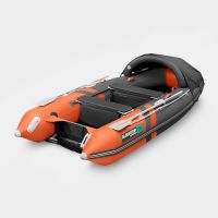 Надувная лодка GLADIATOR E350PRO оранжево-темносерая