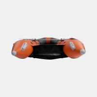 Надувная лодка GLADIATOR E380PRO оранжево-темносерая