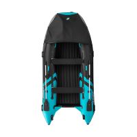 Надувная лодка GLADIATOR E380PRO черно-бирюзовый