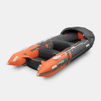 Надувная лодка GLADIATOR E420PRO оранжево-темносерая