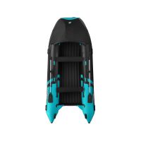 Надувная лодка GLADIATOR E420PRO черно-бирюзовый
