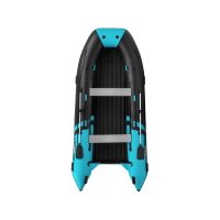 Надувная лодка GLADIATOR E420PRO черно-бирюзовый