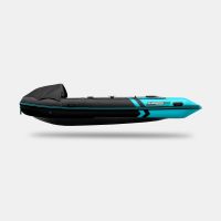 Надувная лодка GLADIATOR E450PRO черно-бирюзовый