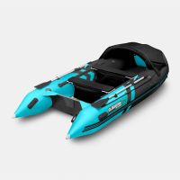 Моторная лодка GLADIATOR C370AL черно-бирюзовый