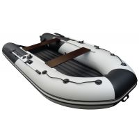 Моторная лодка Ривьера Компакт 3600 НДНД Комби светло-серый/черный