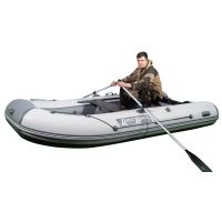 Лодка моторная килевая RiverBoats RB 350 НДНД серо-белый