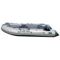 Лодка моторная килевая RiverBoats RB 350 НДНД серо-белый