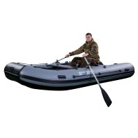 Лодка моторная килевая RiverBoats RB 370 НДНД черно-серый