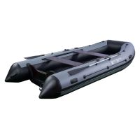 Лодка моторная килевая RiverBoats RB 370 НДНД черно-серый