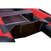Лодка моторная килевая RiverBoats RB 370 Пайолы черно-красный